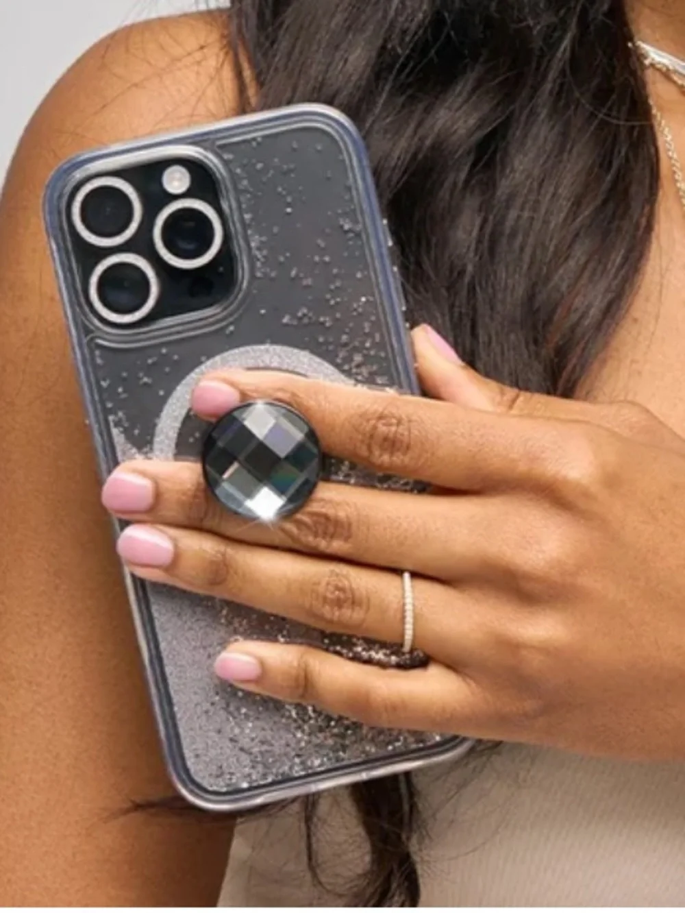 case-mate black crystal Minis Detachable Grip & Stand